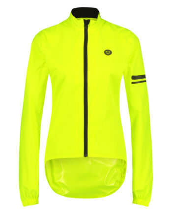 Agu Cykelregnjakke Essential Dame Fluo Gul Str