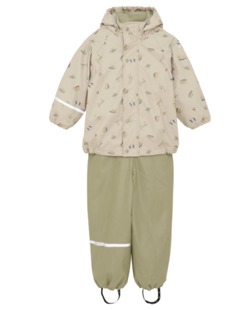 Celavi Børne Regnsæt Fleece White Pepper 120