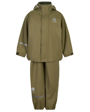 Celavi Børne Regnsæt Khaki 140