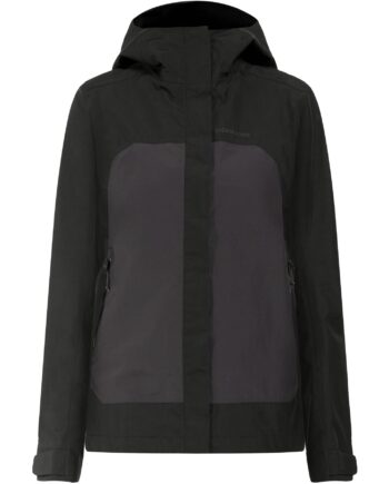 Didriksons Grit Regnjakke Dame Sort