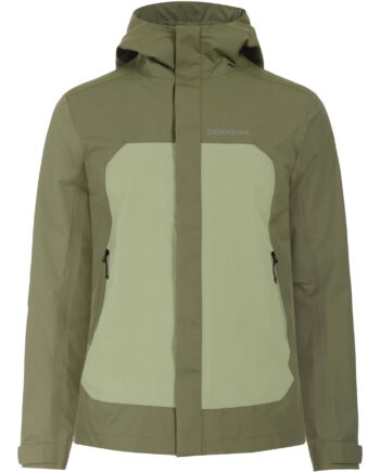 Didriksons Grit Regnjakke Herre Grøn