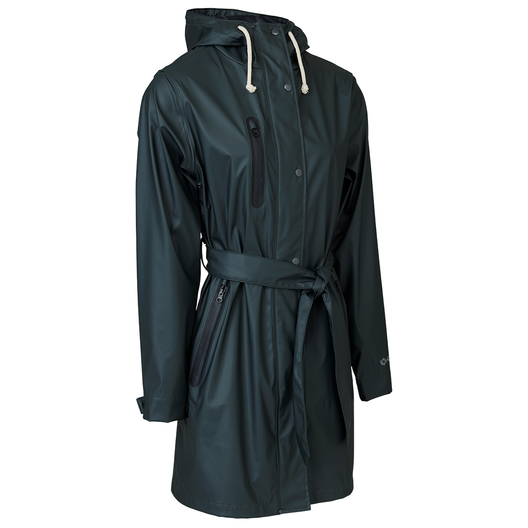 Elka Elements Dame Regnjakke Mørk Salamander