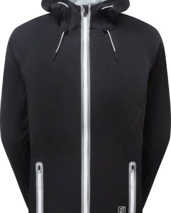 Footjoy Hydroknit Dame Regnjakke Black Grey White Str