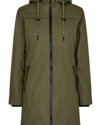Freequent Jakke Rain Olive Night