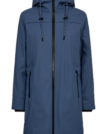 Freequent Jakke Rain Vintage Indigo