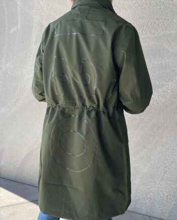 H2o Regnjakke Rømø Long Unisex Army