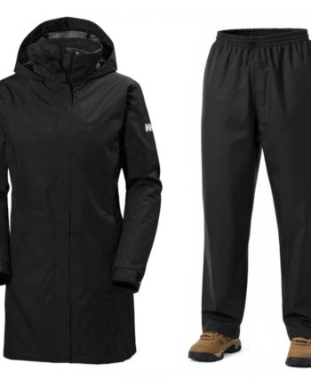 Helly Hansen Aden Regnsæt Dame Sort