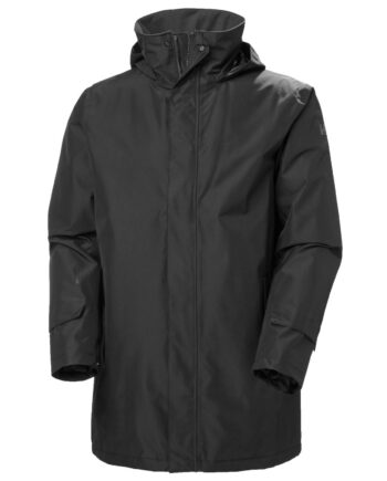Helly Hansen Dubliner Insulated Long Regnjakke Herre Sort