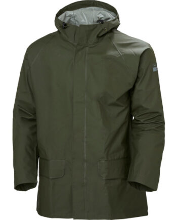 Helly Hansen Mandal Regnjakke Mørkegrøn Str