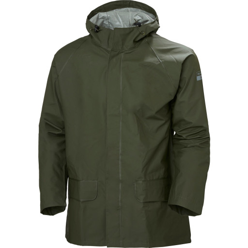 Helly Hansen Mandal Regnjakke Mørkegrøn Str