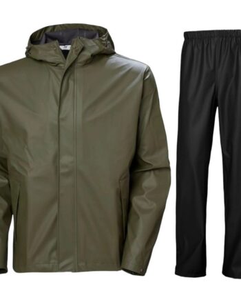 Helly Hansen Moss Regnsæt Herre Mørkegrøn Sort