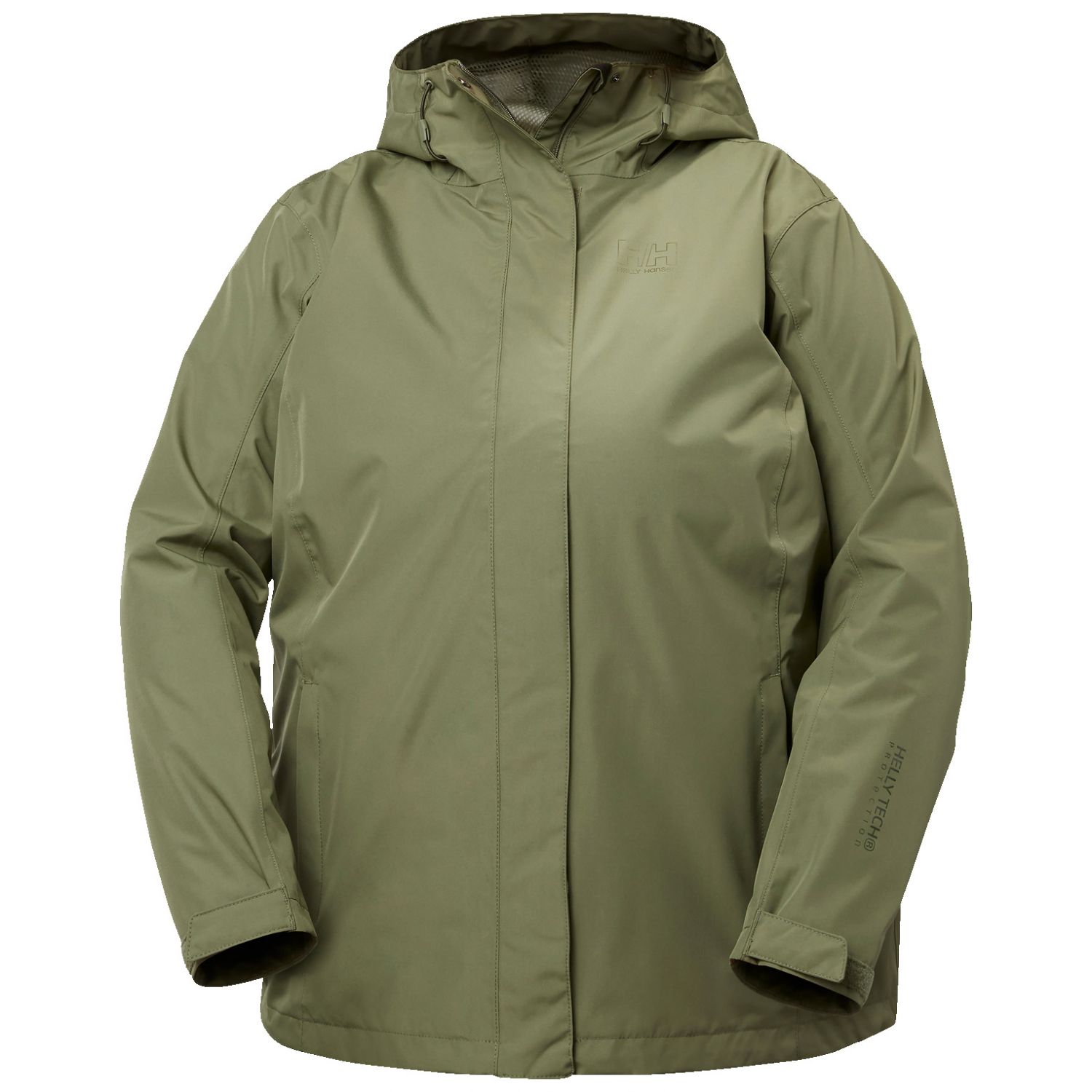 Helly Hansen Seven Plus Regnjakke Dame Plus Size Grøn