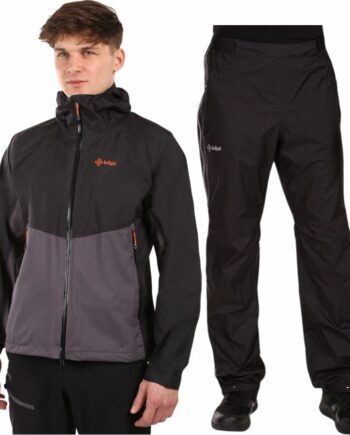 Kilpi Hurricane Regnsæt Herre Grå Sort