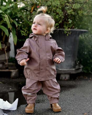 Mikk Line Børne Regnsæt Twilight Mauve 104