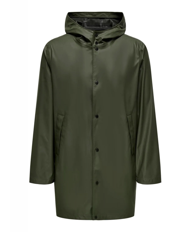 Only   Sons Regnjakke Grøn Til Herre