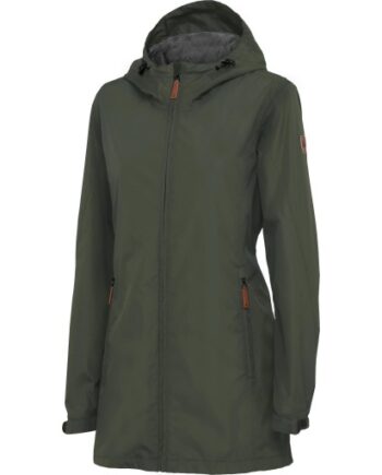 Pitch Stone Crossover Regnjakke Dame Olivengrøn Str