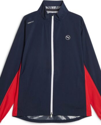 Puma Drylbl Rain Jacket Herre Regnjakke Navy Blazer Strong Red Str Xxxl