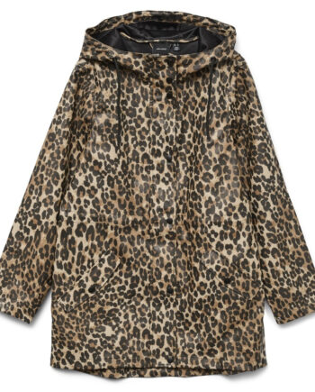 Vero Moda Dame Regnjakke Vmmalou Irish Cream Aop:leo