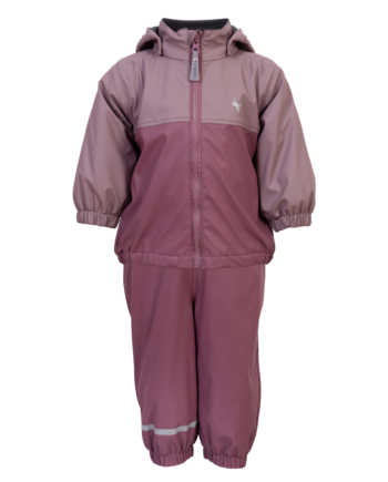 Impala Moss Børne Regnsæt Fleece Crushed Berry 140