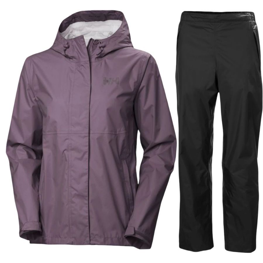 Helly Hansen Loke Loke Regnsæt Dame Lilla Sort