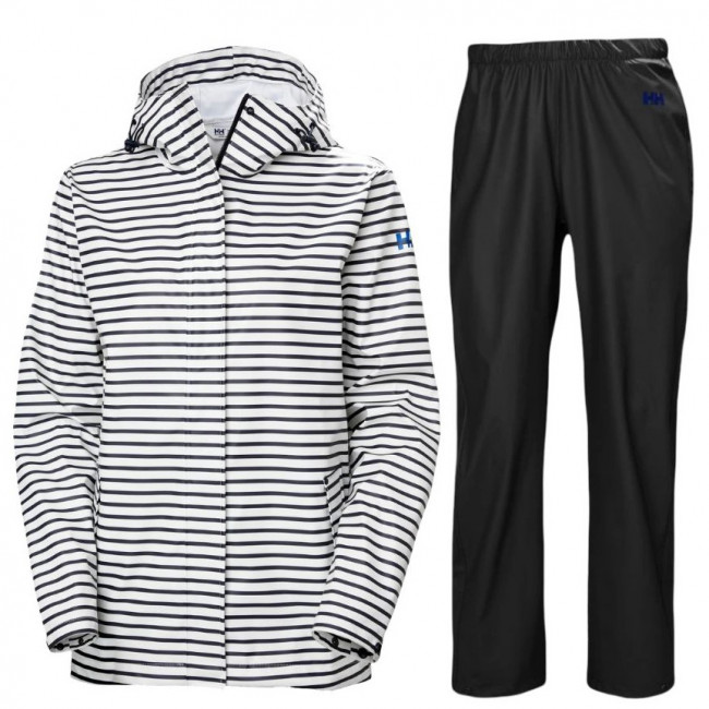 Helly Hansen Moss Regnsæt Dame Hvid Sort
