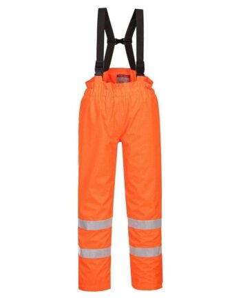 Portwest Bizflame Vis Anti Statisk Regnbukser Med For S781 Orange Regntøj Portwest Spar20