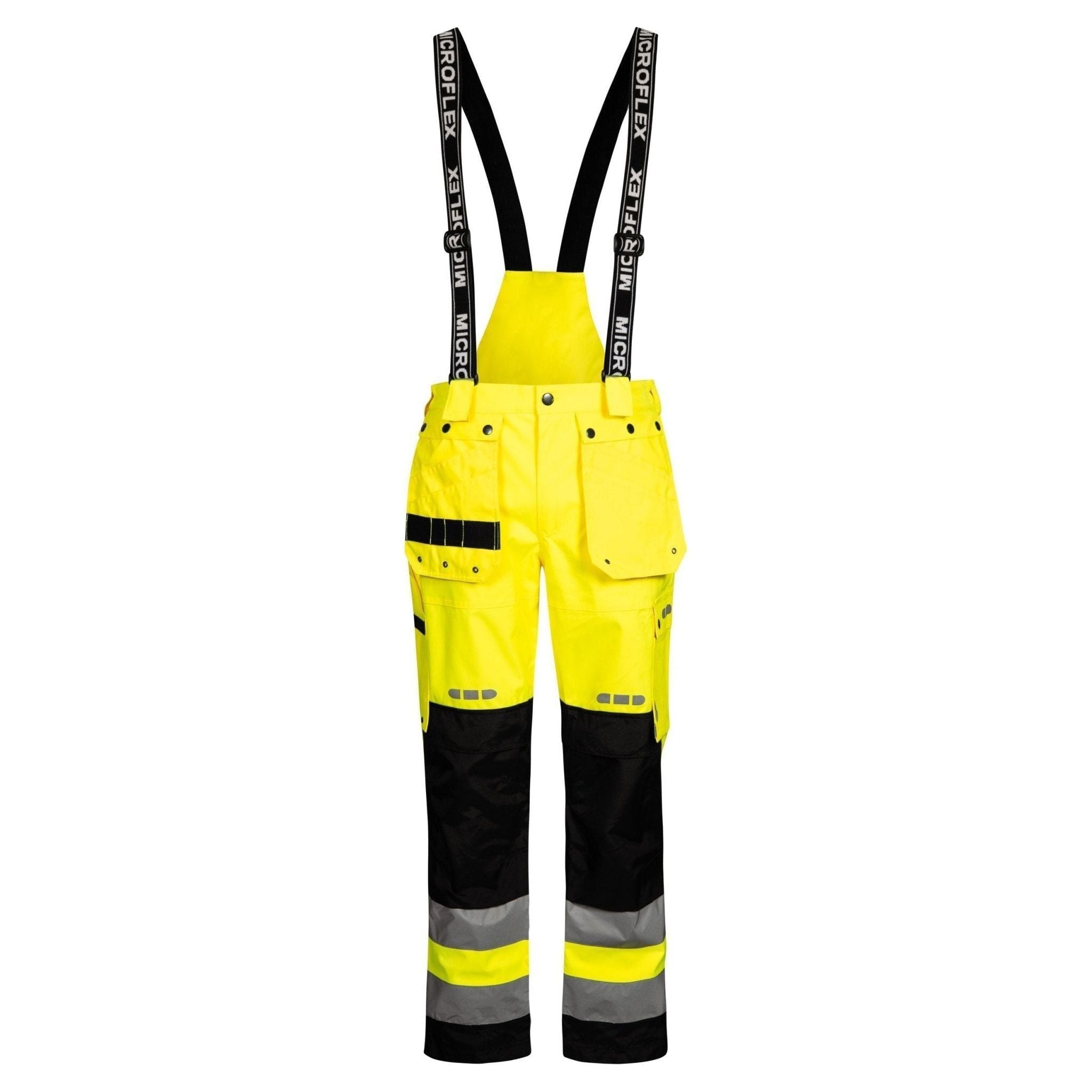 Lyngsøe åndbar Vis Regnbukser Slidstærk Fox9083 Saturn Yellow Black  Regntøj  Discount  Iso 20471 Klasse