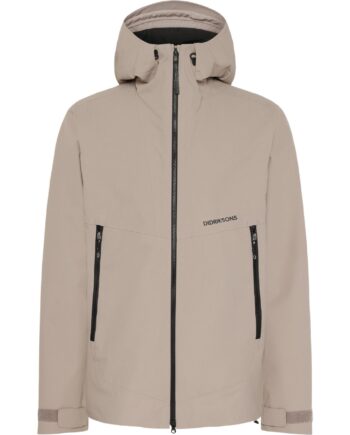Didriksons Basil Regnjakke Herre Ash Brown