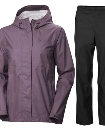 Helly Hansen Loke Loke Regnsæt Dame Lilla Sort