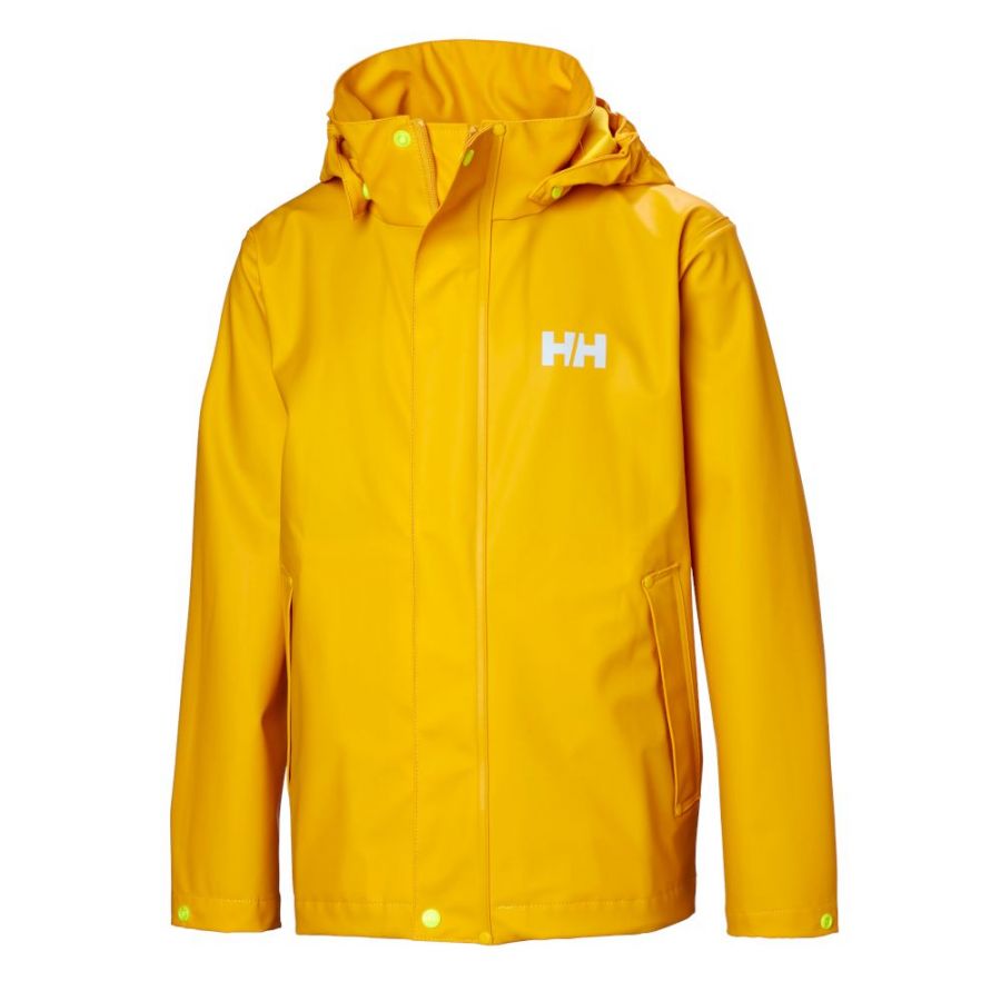 Helly Hansen Moss Regnjakke Junior Gul
