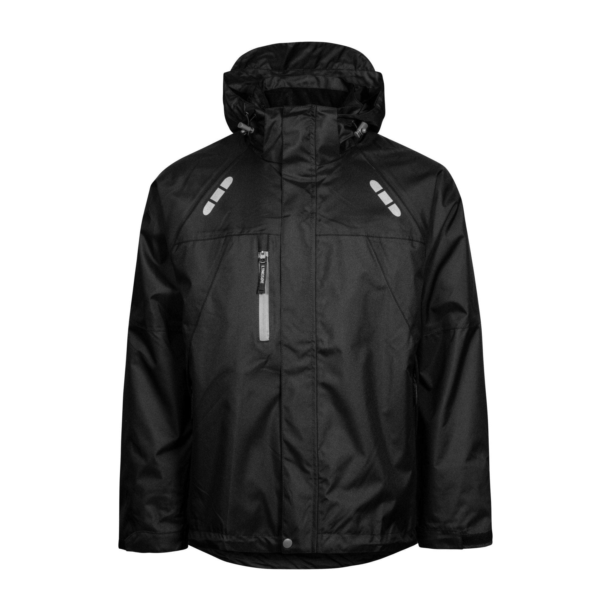 Lyngsøe åndbar Regnjakke Fox6030 Black Regntøj Discount Herre