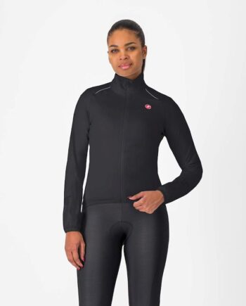 Castelli Emergency Regnjakke Light Black Dame