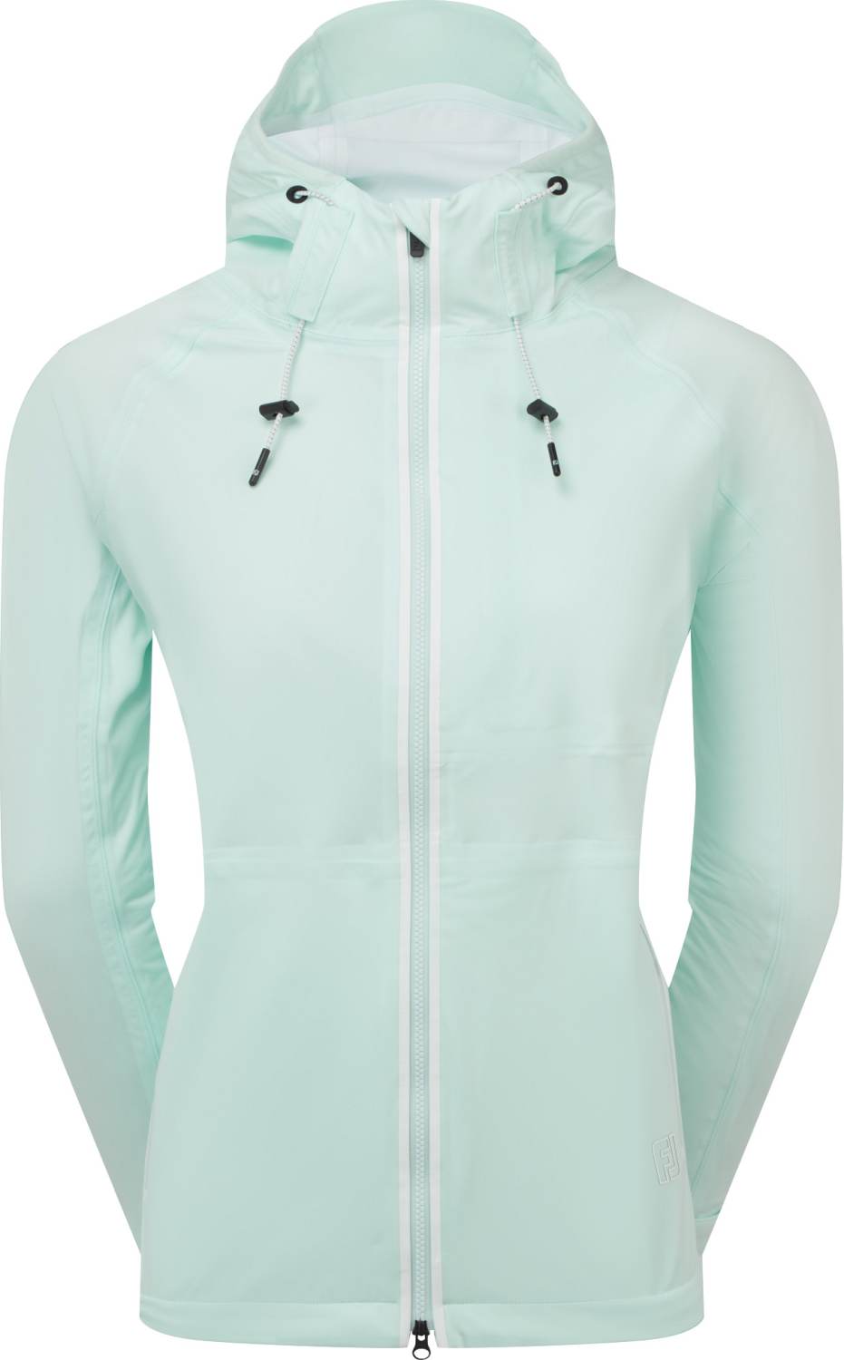 Footjoy Hydroknit Dame Regnjakke Glacial Blue White Str