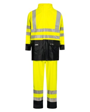 Lyngsøe Vis Regnsæt Kvalitet Lr552 Vis Saturn Yellow Navy  Regntøj  Iso 20471 Klasse  Vis