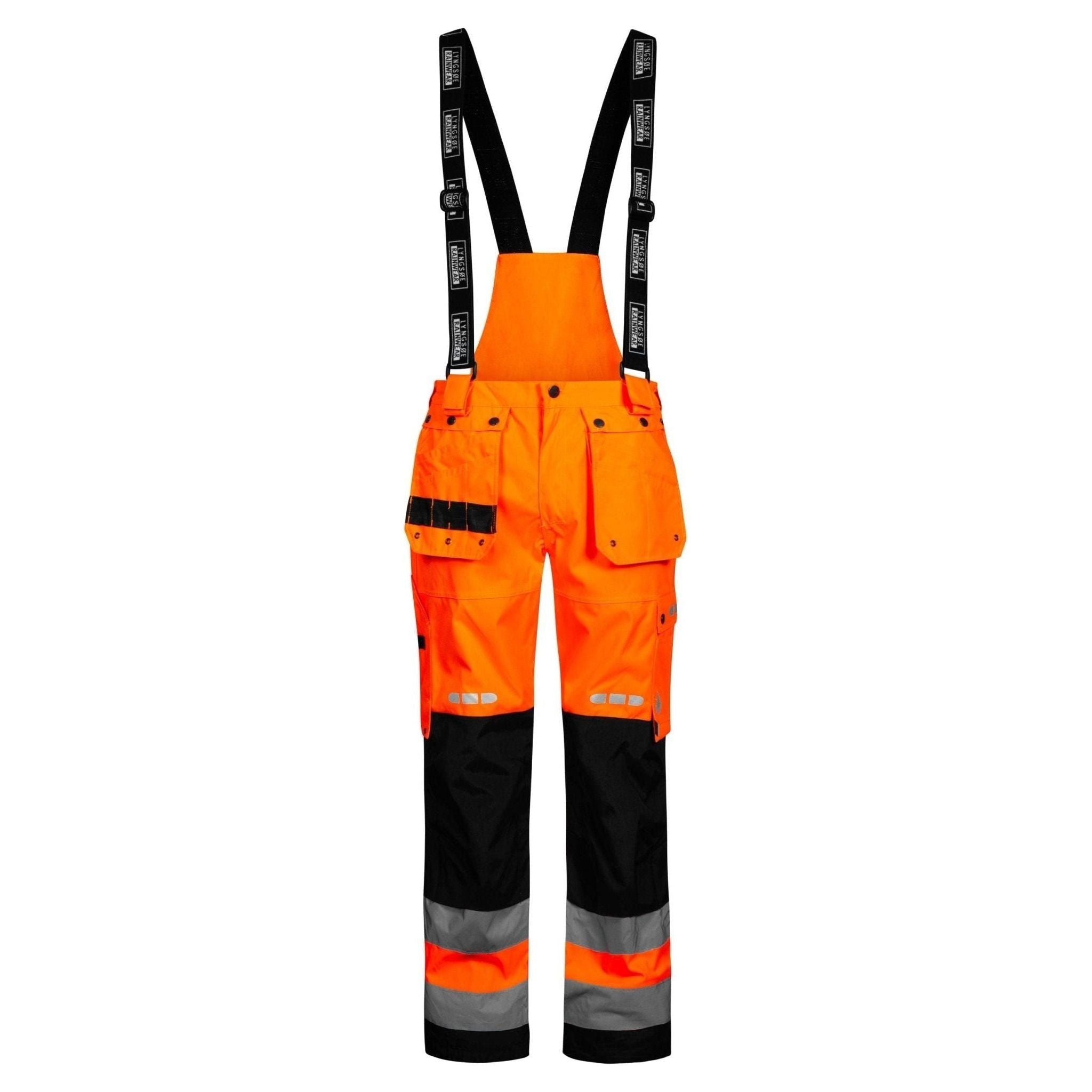 Lyngsøe åndbar Vis Regnbukser Slidstærk Fox9083 Vis Orange Black Regntøj Discount Iso 20471 Klasse