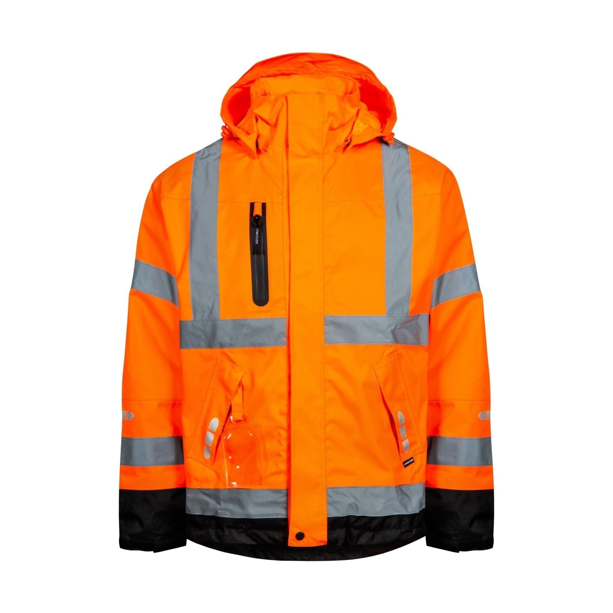 Lyngsøe åndbar Vis Regnjakke Slidstærk Fox9057 Vis Orange Black Regntøj Discount Iso 20471 Klasse