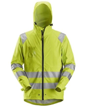 Snickers Regnjakke High Vis Klasse 8233 Gul  Jakker  Iso 20471 Klasse  Jakke