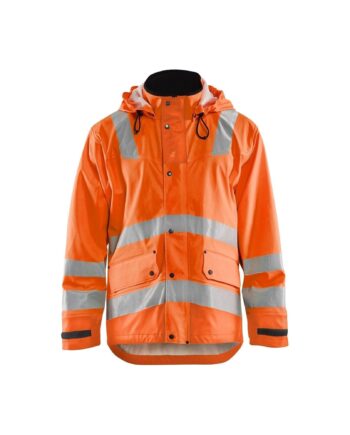 Blåklder 4302 High Vis Regnjakke Level Herre High Vis Orange  Regntøj  Blåklder  343