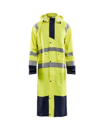 Blåklder 4325 High Vis Regnjakke Level Herre High Vis Gul Marineblå  Regntøj  Blåklder  343