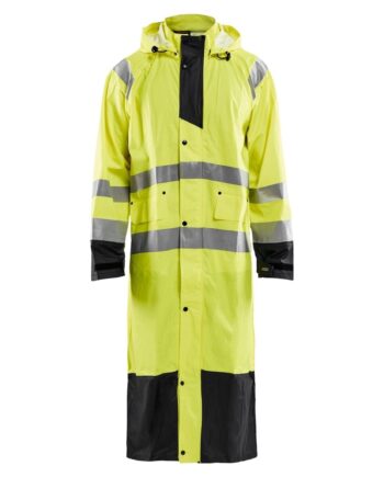 Blåklder 4325 High Vis Regnjakke Level Herre High Vis Gul Sort  Regntøj  Blåklder  343