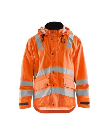 Blåklder 4327 High Vis Regnjakke Level Herre High Vis Orange  Regntøj  Blåklder  343