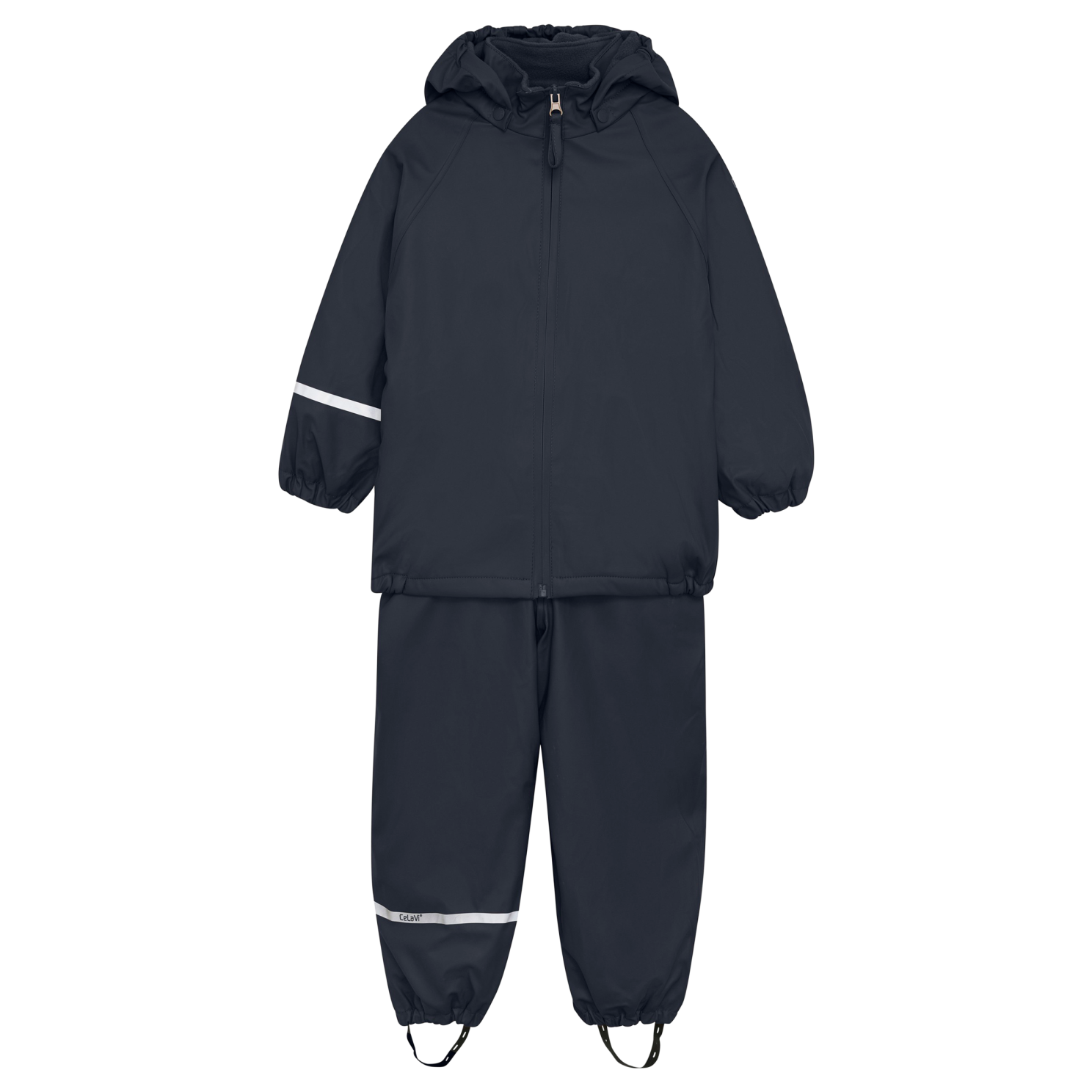 Celavi Børne Regnsæt Fleece Dark Navy 120