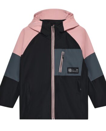 Color Kids Pige Regnjakke Bionic Finish Eco Coating Black 104
