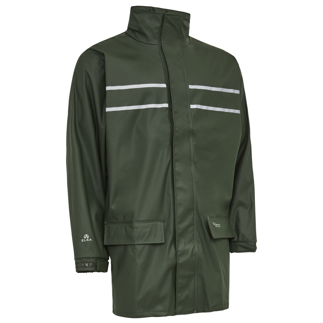 Elka Dry Zone Unisex Regnjakke Oliven 5xl
