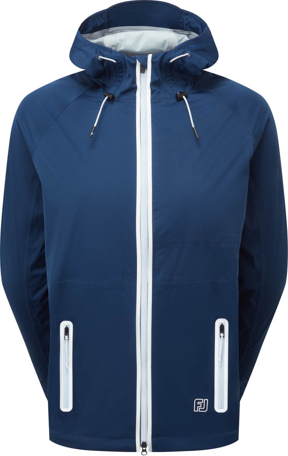 Footjoy Hydroknit Dame Regnjakke Navy White Blue Str