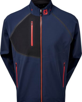 Footjoy Hydrotour Herre Regnjakke Navy With Black And Bright Red Str