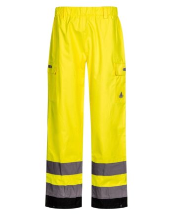 Lyngsøe åndbare Vis Regnbukser Lettere Metervare Med God Slidstyrke Fox6052 Saurn Yellow Black  Regntøj  343  Herre