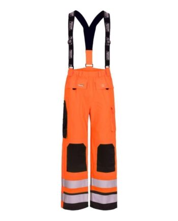 Lyngsøe Brandhæmmende Regnbukser Lr6022 Vis Orange Navy  Regntøj  Bukser  1149