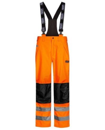 Lyngsøe Brandhæmmende Vis Regnbukser Foer Lr11451 Vis Orange Black  Regntøj  Beklædning  Discount