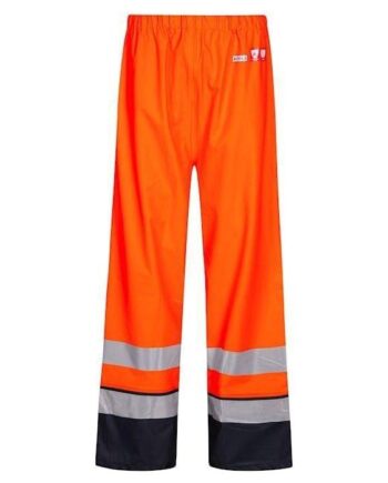 Lyngsøe Brandhæmmende Vis Regnbukser Lr3052 Vis Orange Navy  Regntøj  Beklædning  Discount